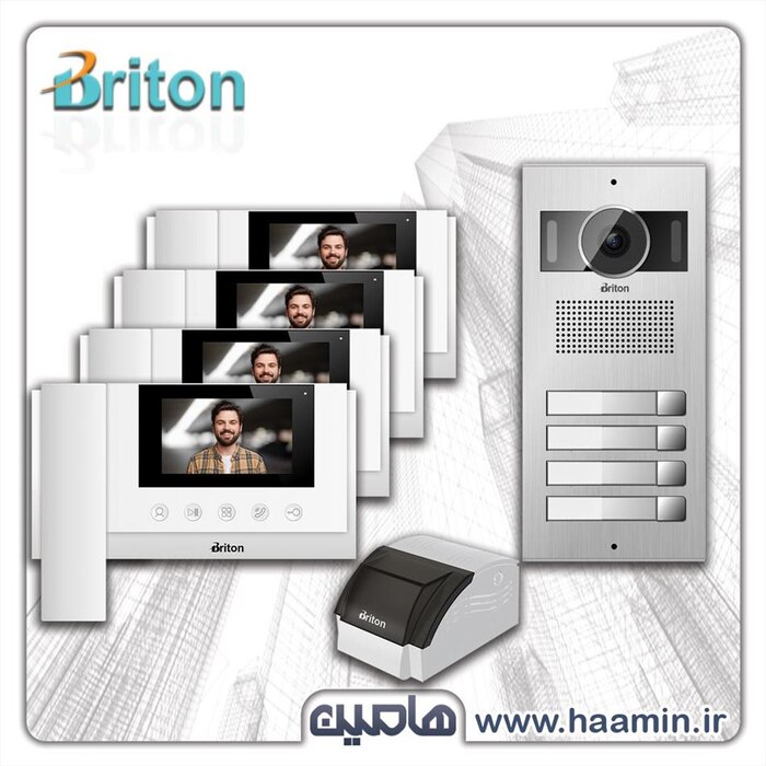 پکیج آیفون تصویری برایتون مدل 4.3 اینچ با حافظه از 1 تا 16 واحدی